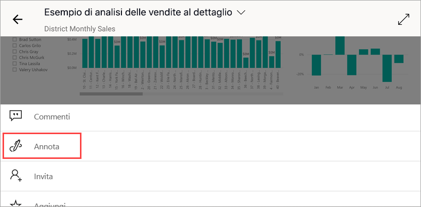 Toccare la matita