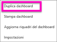 Screenshot che mostra Salva una copia nel menu File.