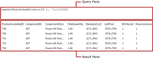 Diagramma di stored procedure in progettazione query basata su testo.