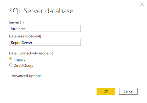 Connettersi al database di SQL Server