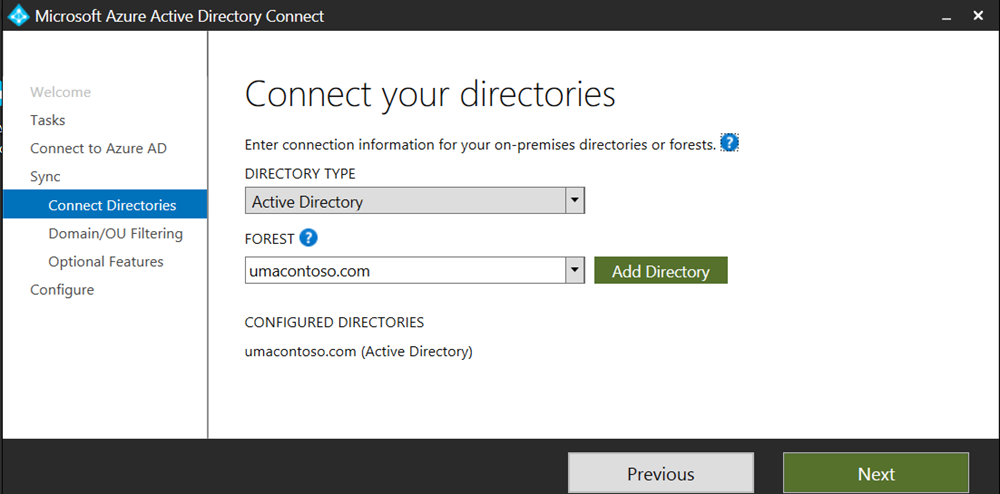 Connessione delle directory