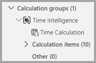 Screenshot dell'area gruppi di calcolo in Esplora modelli.