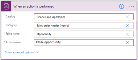 An action related to a table is performed.