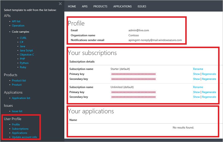 Modelli User Profile