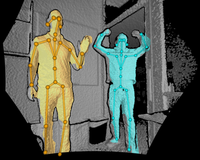 Visualizzatore 3D di rilevamento del corpo