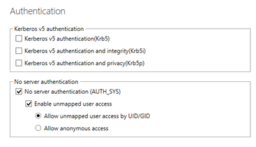 NFS authorization