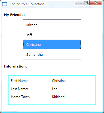 Binding to a Collection