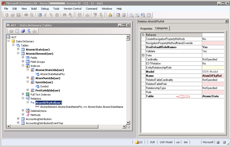 Properties of BankAccount relation on CustTable