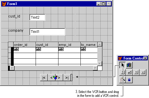 FoxPro Form VCR Controls