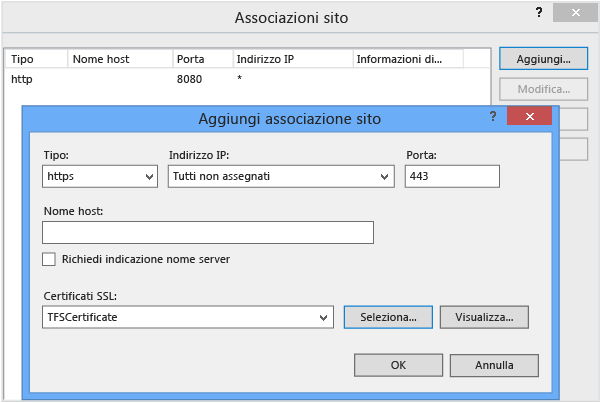 Verificare di scegliere un numero di porta univoco