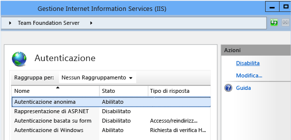 Scegliere il metodo e quindi l'azione da eseguire