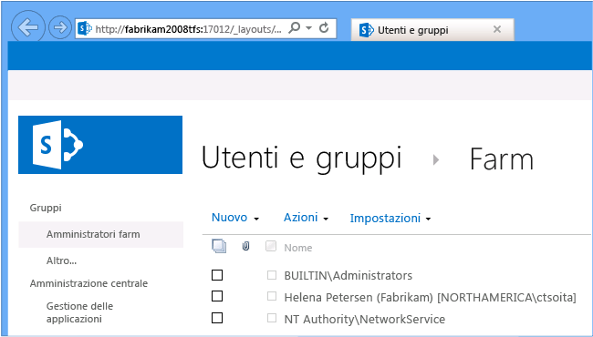 Seguire le istruzioni per la versione di SharePoint in uso