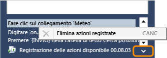 Modifica della registrazione inline.