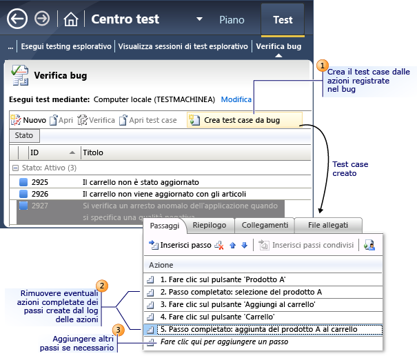 Creare un test case da un bug