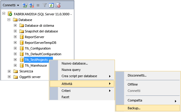 Usare gli strumenti forniti con SQL Server