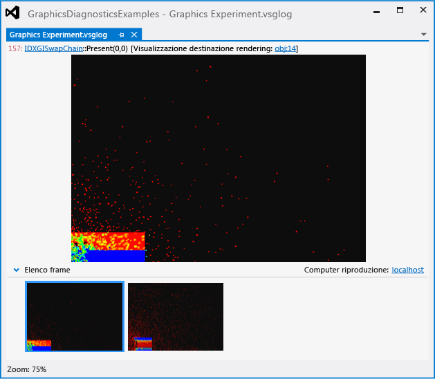 Log grafico in Visual Studio.