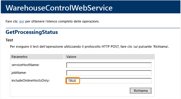 Ottenere lo stato di elaborazione