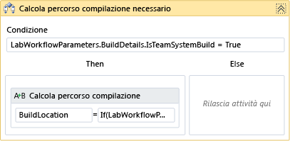 Attività Calcola percorso compilazione necessario