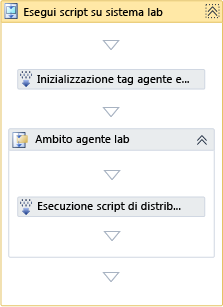 Attività Esegui script su sistema lab