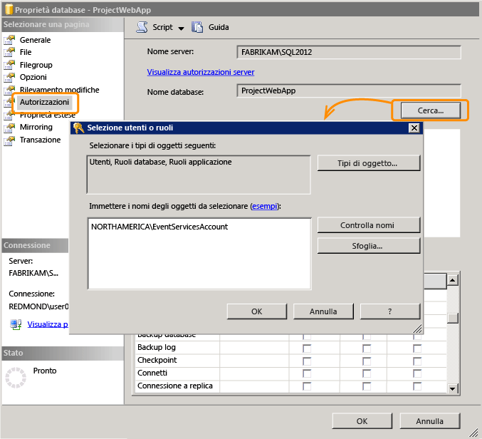 Aggiungi utente (SQL Server 2012)