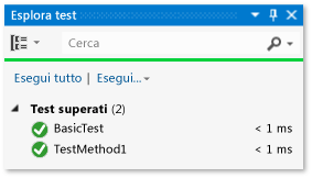 Test di base superato
