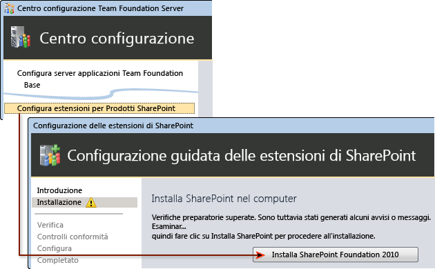 installare una nuova istanza di SharePoint 2010