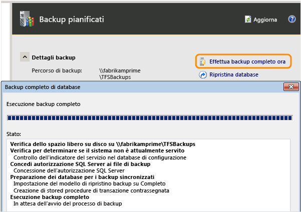 È possibile chiudere la finestra mentre il processo viene portato a termine