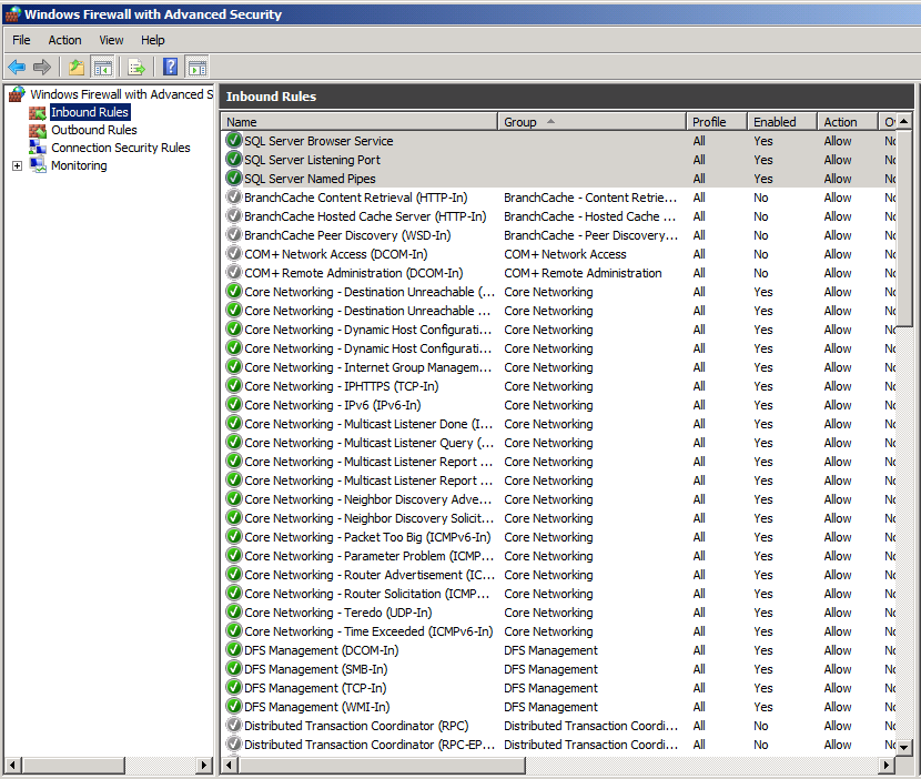 SQL Firewalls