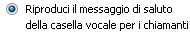 Outlook Voice Access - Messaggio di saluto della casella vocale esteso