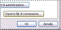 Finestra di dialogo Esporta file connessioni di Excel Services