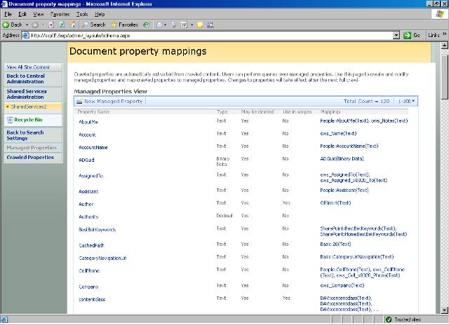 Mapping di proprietà dei documenti