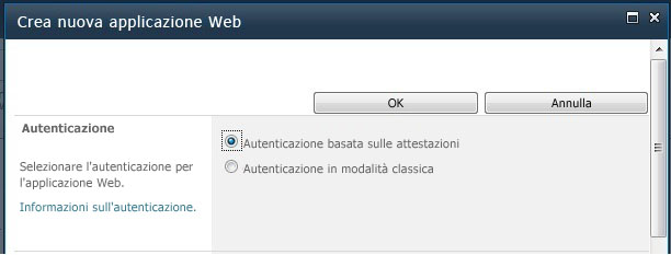 Autenticazione basata sulle attestazioni o in modalità classica