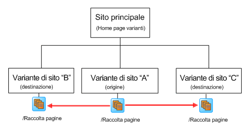 Pianificazione delle varianti del sito