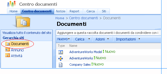 Raccolta di SharePoint con un'origine dei dati condivisa