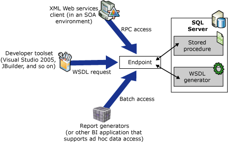 Funzionamento dei servizi Web XML nativi