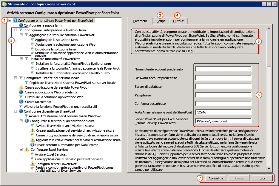 Strumento di configurazione di PowerPivot per SharePoint 2013