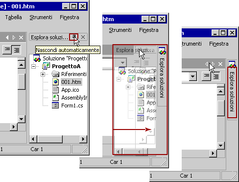 Schermata AutoHideInAction