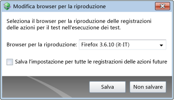 Modifica del browser