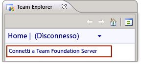 Connessione a Team Foundation Server