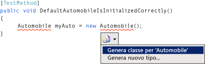 Menu di scelta rapida Smart tag in C#