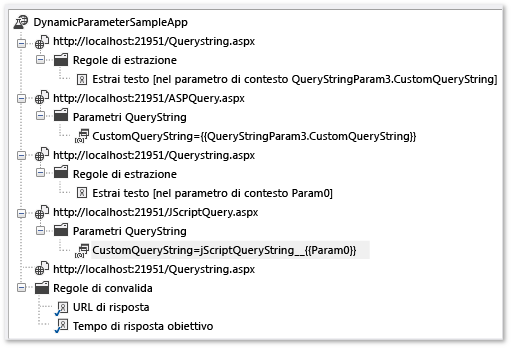 Stringa di query aggiornata con Param(0)