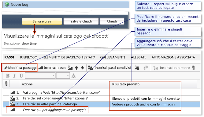 Creazione di un test case da un bug.