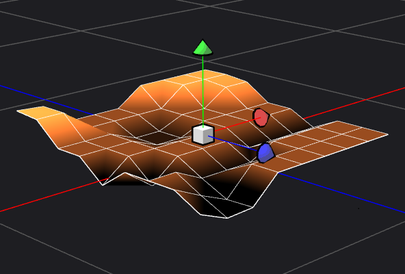 Effetto sfumatura applicato a un modello di terreno 3D