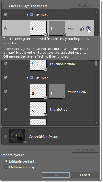 Importa InformationTooltip file Adobe Photoshop