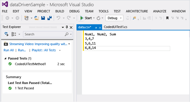 Popolare il file CSV con dati