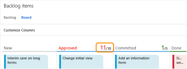 Change column limits