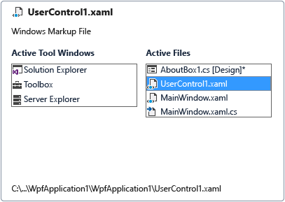 Visual Studio IDE Navigator