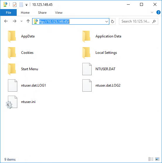 Ftp Explorer con nuova directory radice