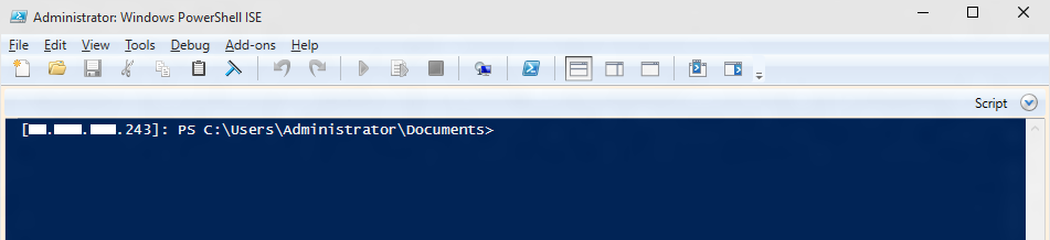 Console di PowerShell