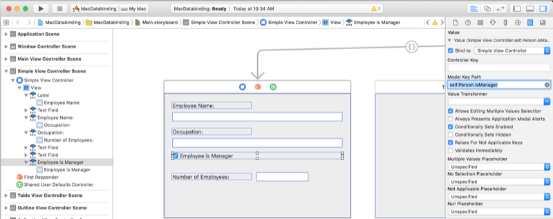 Se si immette il punto persona self-dot isManager per il percorso della chiave.